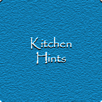 Graphic for Kitchen Hints