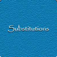 Graphic for Substitutions